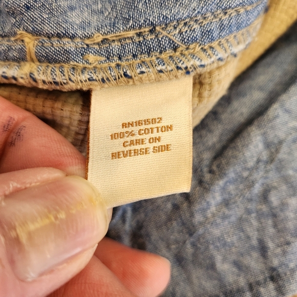 VTG Territory Ahead Pants Men's L Tan 32 Zephyr Cotton Basket-Weave Drawstring - Picture 9 of 15